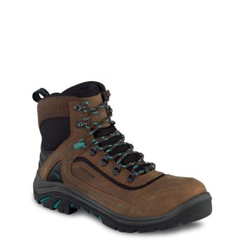 Red Wing Tradeswoman 6-inch Waterproof Safety Toe Wandelschoenen Dames DonkerBruin - 2346
